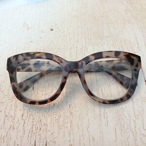 PEEPERS Reading Glasses Center Stage Gray Tortoise Blue Light Filtering +1.50